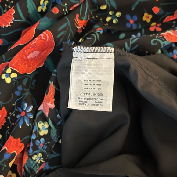 J. Crew Floral Flutter Sleeve Shift Dress - Picture 6 of 6